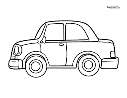 car coloring pages 30 printable sheets easy peasy and fun