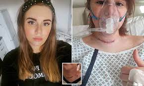 Sometimes thyroid cancer patients say it feels like they are breathing through a straw. Cancer Sufferer 29 Reveals She Was Made To Feel Like A Hypochondriac For Three Years By A Gp Daily Mail Online