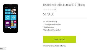 The nokia lumia 630 is a smartphone developed by microsoft mobile that runs microsoft's windows phone 8.1 operating system. Microsoft Store Selling Unlocked Lumia 635 For 179 Prepaid At T Lumia 635 For 80 At Frys Nokiapoweruser
