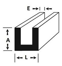 Perfil U Aluminio 5 8 X 1 8 15 87mm X 3 17mm C 1mt Mercadolivre