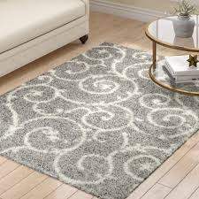 Andover Mills Birdsall Floral Light Gray Area Rug Reviews Wayfair