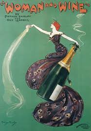 Ap111 Vintage 1899 Quot Woman And Wine Quot Theatre Advertising Poster Re Print Wall Decor A2 A3 A4 Wine Poster Wine Art Art
