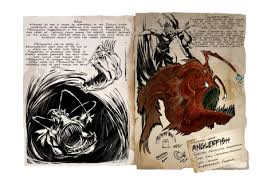 Dino Dossiers Official Ark Survival Evolved Wiki Angler Fish Drawings Monster Truck Coloring Pages