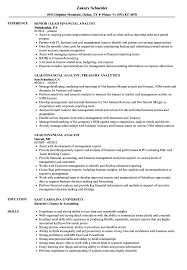 Provide both informal and formal feedback for direct reports; Lead Financial Analyst Resume Samples Velvet Jobs