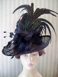 Black Kentucky Derby Hat Victorian Hat Wedding Hat Easter Hat Etsy Derby Hats Victorian Hats Kentucky Derby Hat