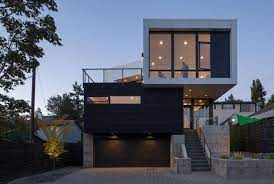 Most Inspiring Garage One Story Garage Apartment Plans Two Storey Garage House With Garage Und Small Modern House Plans Garage House Plans Modern House Plans