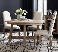 Toscana Round Extending Dining Table Seadrift Pottery Barn In 2020 Round Pedestal Dining Table Round Pedestal Dining Round Dining Table
