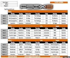 Pin By Jason Crockford On P90x3 Workout Schedule P90x3 Calendar P90x3 Workout