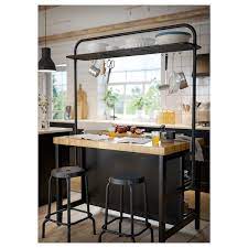 This, the larger version of stenstorp kitchen island costs £200. Vadholma Rack For Kitchen Island Black Ikea