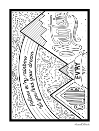 These music notes coloring sheets will make kids familiar with the concept of music. Coloring Sheets Rodgers Hammerstein