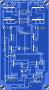 Easy amplifier circuit diagram using d718 only: High Power Audio Amplifier Layout Diagram Audio Amplifier Diy Amplifier Circuit Diagram