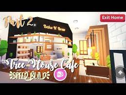 How to make a secret room in adopt me treehouse. Tree House Cafe Part 2 Speed Build Roblox Adopt Me Youtube Cafe House Tree House Cool House Designs