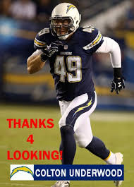 Here's what he had to say.' source : Colton Underwood 2014 San Diego Chargers Football Card