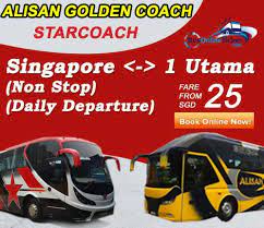 1 trip per day, 1030am from singapore to one utama and 430pm from one utama to singapore. Non Stop Singapore To One Utama Coach Ticket Available Online Now