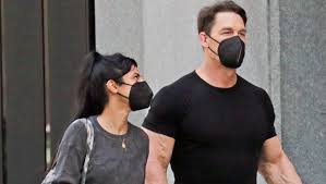 John cena was on the receiving end of a piledriver tuesday from american twitter users after his pathetic apology to china for referring to taiwan as a country during a promotional spot for. John Cena Wife Shay Shariatzadeh Hold Hands In Vancouver Hollywood Life