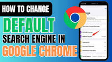 How to change the default search engine in Google Chrome - YouTube