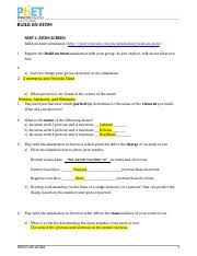 January build an atom phet worksheet answers. Build An Atom Docx Build An Atom Part I Atom Screen Build An Atom Simulation Http Phet Colorado Edu En Simulation Build An Atom 1 Explore The Build An Course Hero