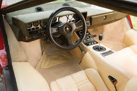 Spotted at the michigan state racing club's annual car show at spartan stadium. Interior Lamborghini Countach Lp400 S Worldwide 1979 81