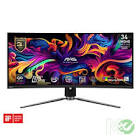 MAG 341CQP QD-OLED 34in Curved Gaming Monitor w/ 175Hz, 0.03s, 1800R, Black - 30 - 34 Inch LCDs MSI