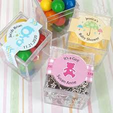 Baby Shower Clear Acrylic Favor Boxes 1 5 8 X 1 5 8 X 2 1 4 Unique Baby Shower Favors Baby Shower Inspiration Personalized Baby Shower