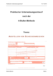 Maybe you would like to learn more about one of these? Ausfullen Von Scheckeinreichungen Unterweisung Grin