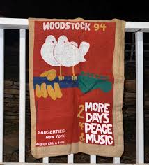 Woodstock 1994 Art & Music Festival Burlap From the 25th Anniversary  Festival Celebrating 2 More Days of Peace and Music From Woodstock 1969 -  Etsy
