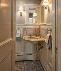 Small Bathroom Design Corner Sink In 2020 Small Half Bathrooms Corner Sink Bathroom Corner Sink