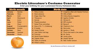Plan Your Literary Halloween Costume With Our Handy Chart