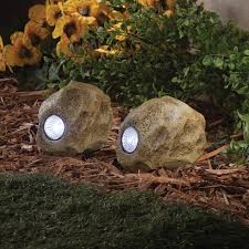 Rock Solar Lights Set Of 2 366618 Solar Lights Garden Decorative Solar Lights Decorative Solar
