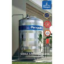 Penguin, maspion, tirta, excel,paus, hock,profile, covina Jual Penguin Tbsk 1000 Ltr Stainless Steel Water Tank Toren Tangki Air Kota Bandung Serba Bangunan Jaya Tokopedia