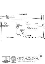 Coloriage Carte De L Etat D Oklahoma Coloriages A Imprimer Gratuits