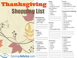 Make sure you have everything you need to roast a turkey and prepare all the trimmings for the big feast on thanksgiving day with our printable grocery list. Thanksgiving Shopping List Archives Savingadvice Com Blog