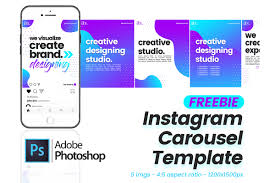 Instagram mockup now based on system fonts you don't need to download the custom font for start project. Free Instagram Carousel Template Free Design Resources