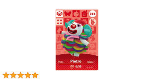 Nintendo Animal Crossing Happy Home Designer Amiibo Card Pietro 356400 USA  Version