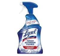 Lysol Spray limpiador de espuma para baños, limpiador de espuma para baños,  duchas, bañeras, 32 onzas