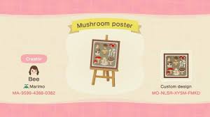 Mushroom Poster In 2020 Animal Crossing Animal Crossing Qr New Animal Crossing