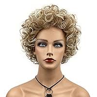 Amazon.com : Wiginway Women's Wigs Mid Length Natural Curly Wig Silver Gray  Synthetic Hair : Beauty & Personal Care