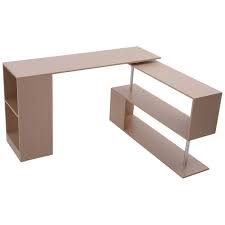 Corner shelves are a compact solution to your office furniture needs in small and tight spaces. The Homcom L Shaped Corner Desk Features A Unique Rotating Design That Can Be Adjusted To Yo Computer Desk Design Modern Computer Desk Adjustable Computer Desk