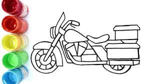 Sekarang gambar mewarnai yang mau dibagikan kali ini adalah gambar pak polisi. Cara Menggambar Dan Mewarnai Motor Polisi Youtube