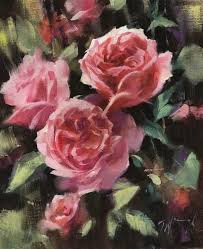 Maybe you would like to learn more about one of these? Trevor Waugh Trevor Waugh Deep Pink Roses Original Oil Painting Contemporary Floral Still For Sale At 1stdibs