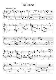 Print And Download September Quantum Made By Wind E Sheet Music Notes Piano Sheet Music Flute Sheet Music