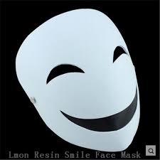 Halloween Party Movie New Design Black Bullet Kagetane Hiruko Halloween Cosplay Japanese Anime Smile Face White Mask In Stock Rpg Ideias