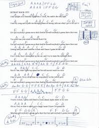 Detroit Rock City Kiss Guitar Chord Chart Capo 3rd