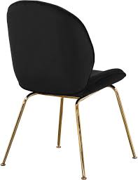Paris Black Dining Chair 785 Meridian Furniture Dining Chairs In 2020 Velvet Dining Chairs Dining Chairs Upholstered Dining Chairs