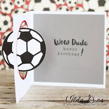 The football play card application gives football coaches the ability to create and draw football plays, play cards, play scripts, and playbooks in a speedy, simple and sophisticated manner. I Love Doing All Things Crafty Soccer Ball Spinner Birthday Card Svgcuts