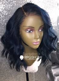 Black And Blue Lace Front Wig Taj Dark Blue Wavy Human Hair Lace Wigs Touchedbytim023 Touchedbytim023 419 99 Full Lace Wigs Lace F Wig Hairstyles Hair Styles Human Hair Lace Wigs