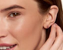 Amethyst CZ Stud Earrings • February Birthstone Earrings • 3mm Minimalist  Small Stud Earrings • Silver Gold Simple Bezel Earrings