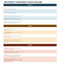 University Strategic Plan Word Template Strategic Planning Template Strategic Planning Business Plan Template