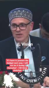 "If I have to present the #Budget next year, I will not do it during  #Ramadan": CM #OmarAbdullah
