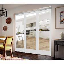 Impact Plus 108 In X 80 In Mir Mel Primed Mirror Solid Core Mdf Interior Closet Sliding Mirror Closet Doors Sliding Mirror Closet Doors Sliding Closet Doors